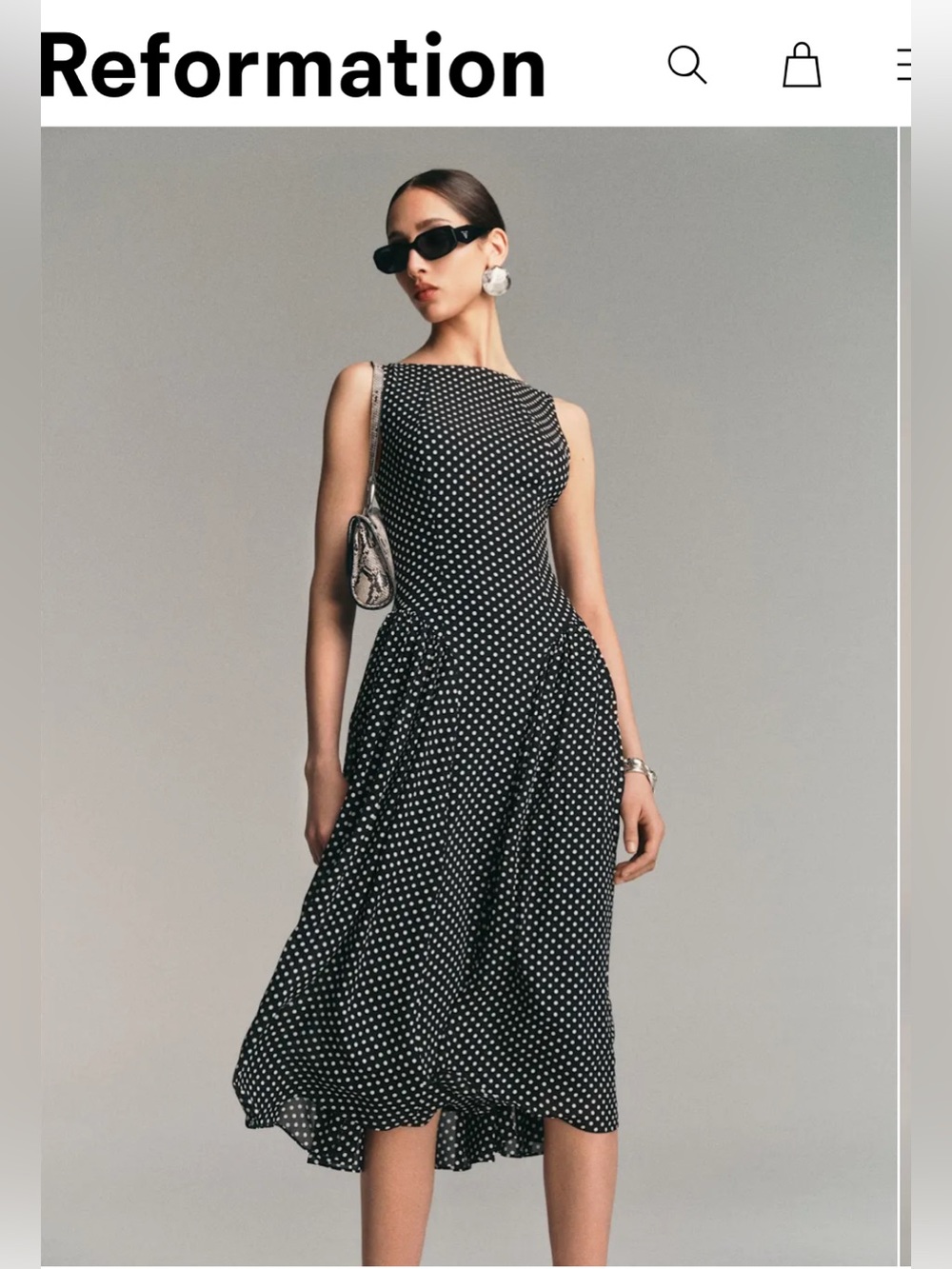 Reformation Anelis in Caviar Dot
